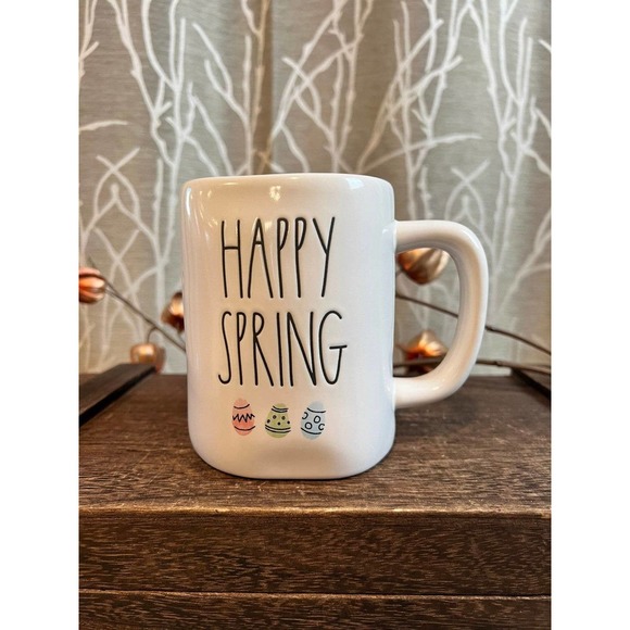 RAE DUNN SPRING EASTER EGG COFFEE MUG NEW HTF RD KITCHEN HOME - Picture 2 of 4